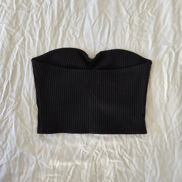 Wilfred Cropped Ribbed Tube Top - Picture 3 of 4